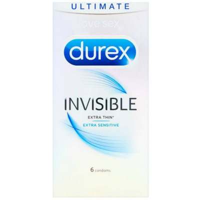 PROFILATTICI DUREX "INVISIBLE" EXTRA SOTTILI - 6 PEZZI