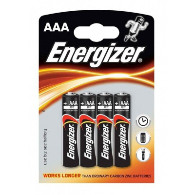 BLISTER 4 BATTERIE ENERGIZER ALKALINE POWER BATTERY AAA LR03